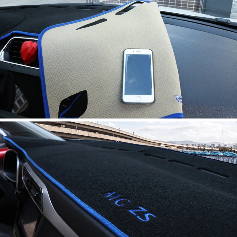 Car Dashboard Avoid Light Pad Instrument Platform Desk Cover Mats Carpets for MG ZS 2017 2018 2019 Accessories