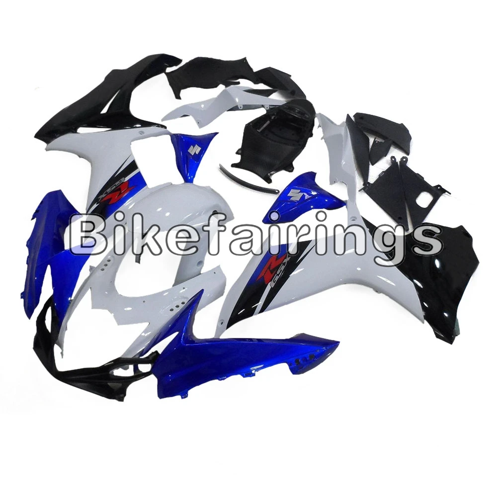 Для Suzuki 2011 12 13 14 GSXR600 GSXR750 K11, 11, 12, 13, 14, 15, 16 лет впрыска Пластик сине-белые и черный снижает корпусов