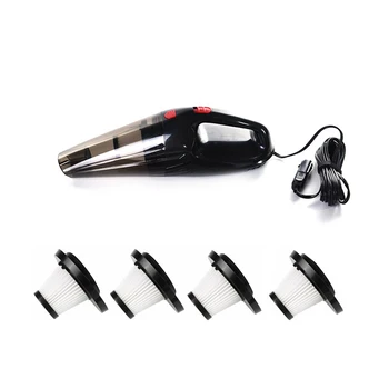 

2019 New AOZBZ 12V Dry Wet Portable Car Vacuum Cleaner Cordless Compressed Air Handheld Vacuum Cleaner 4 Filters