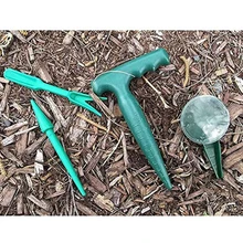 4 sztuk zestaw narzędzi ogrodowych Dibber instrukcja łatwy w użyciu roślin siewu przenośne użytku domowego Dig Hole Transplanter plastikowe Sower Widger
