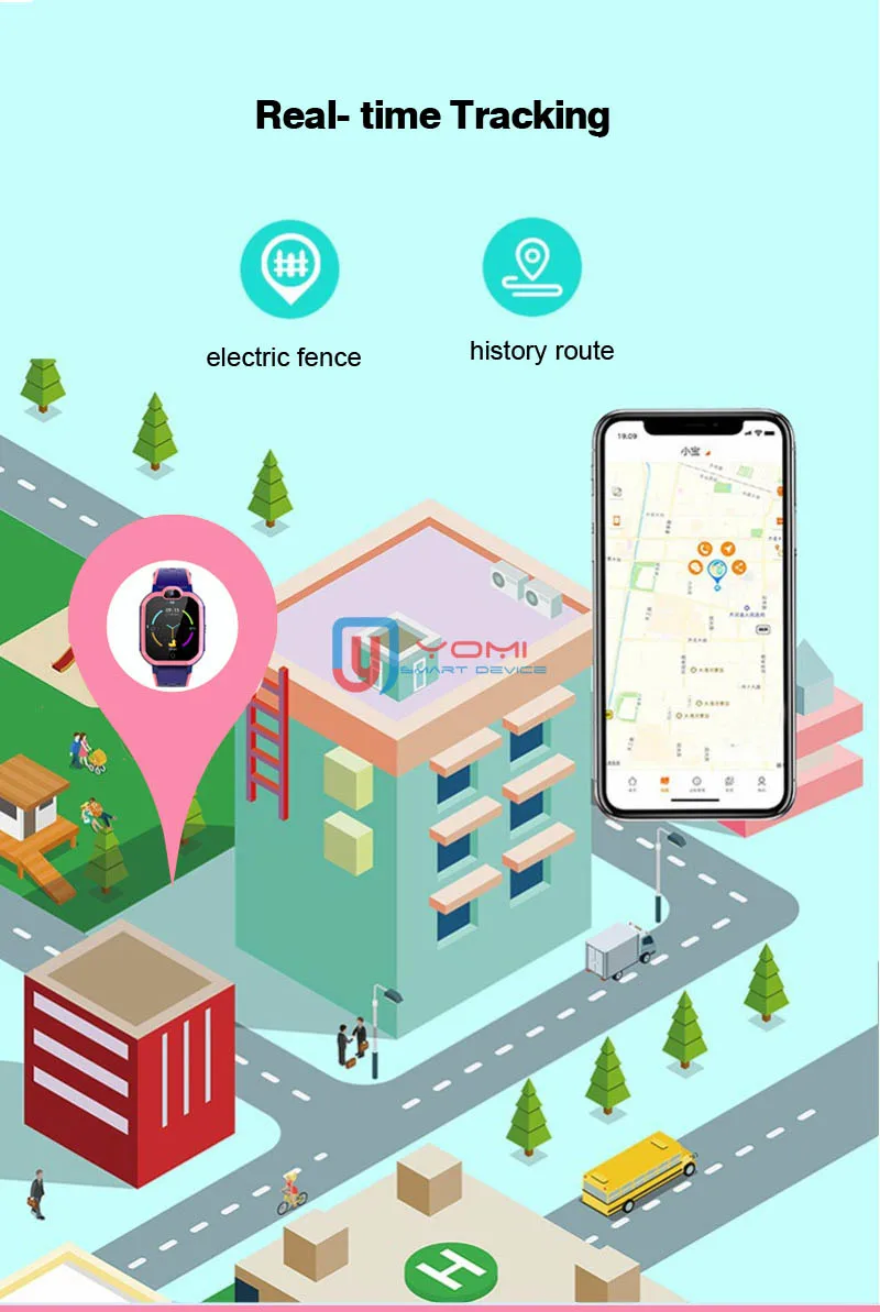 Смарт-часы для детей 4G Wifi gps SOS Smartwatch SIM видео вызов Водонепроницаемый Будильник камера Детские часы наручные Дети Студент