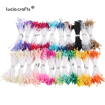 

900pcs/lot Fower Stamen Pistil 1mm Multicolor Double Heads artificial flowers pistil For Wedding Party Cake Decoration B1212