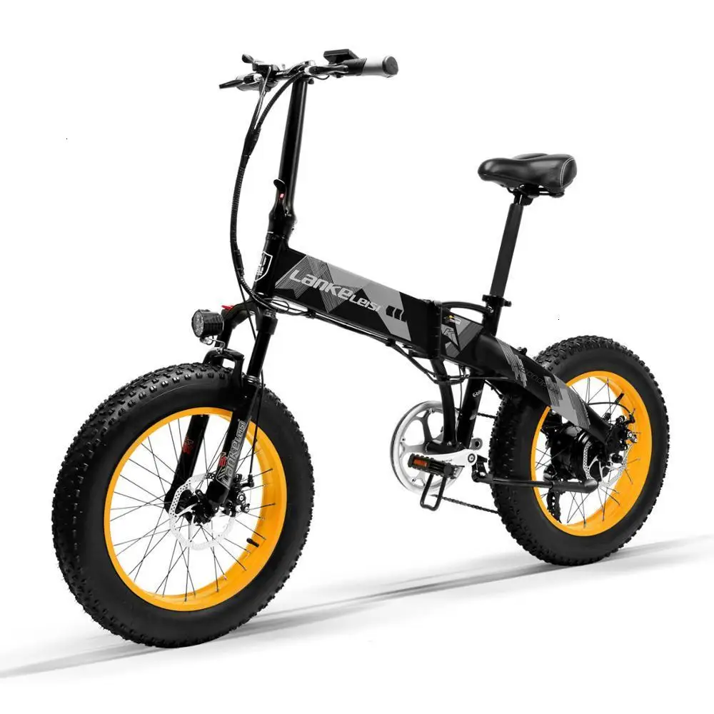 Fat LANKELEISI 2" Электрический X2000Plus велосипед 400 Вт Мотор 13AH L G литиевая батарея Fat Tire Foldi