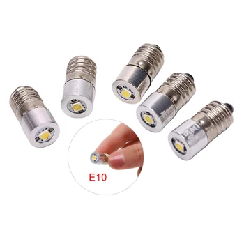 

1PCS E10 Flashlight Replacement Bulb Torches Work Light Lamp P13.5S BA9 0.5W LED DC3V 4.5v 6V 7.5v 9v 12v Cold