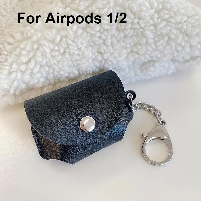 Кожаный чехол для Apple Airpods Pro 3 2 1 Air Pods Airpod Pro, противоударный защитный чехол, милые наушники, аксессуары для наушников - Цвет: For Airpods 1 and 2