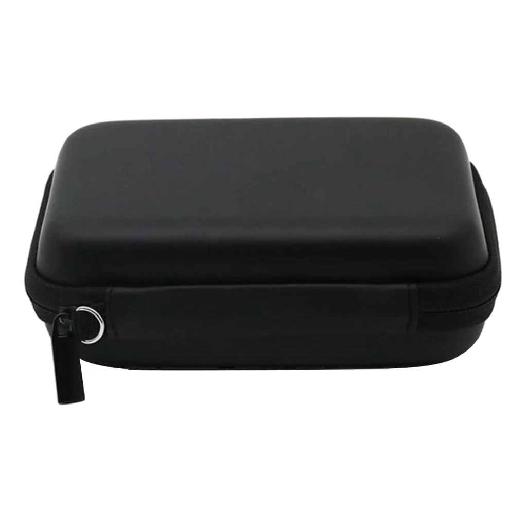 Eva Hard Protective Bag Travel Case Organizer Holder for Diabetic Supplies Glucose Meter Test Strips Black