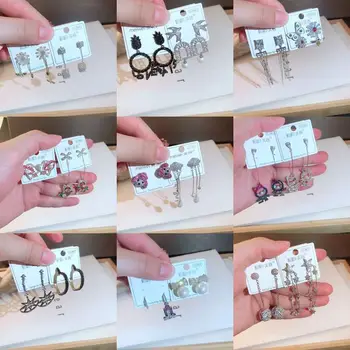 

30 Pairs/lot simple cute women jewelry earrings wholesale 201030-18