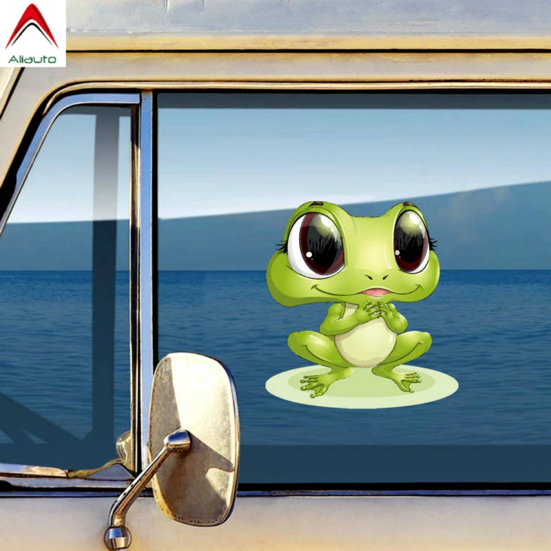 Aliauto Cartoon Car Sticker Lovely 3D Frogs Automobiles Motorcycles Accessories Vinyl Decal for Chevrolet Renault Lada 13cm*12cm |