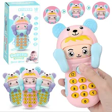 Многофункциональные умные игрушки для пеленания лица, детские игрушки, телефон, музыкальный# F