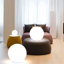 Нордическая светодиодная подсветка для пола мяч ПВХ напольные лампы, украшение для дома стоящая лампа спальня прикроватная дистанционная зарядка гостиная стоящая лампа