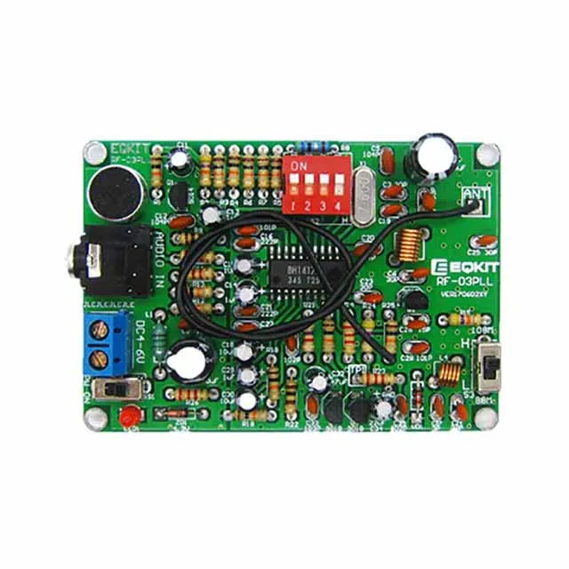 

A23-- 87-108MHz FM Frequency Modulation Wireless Microphone DIY FM Transmitter Board Parts Stereo FM Module DC 4-6V