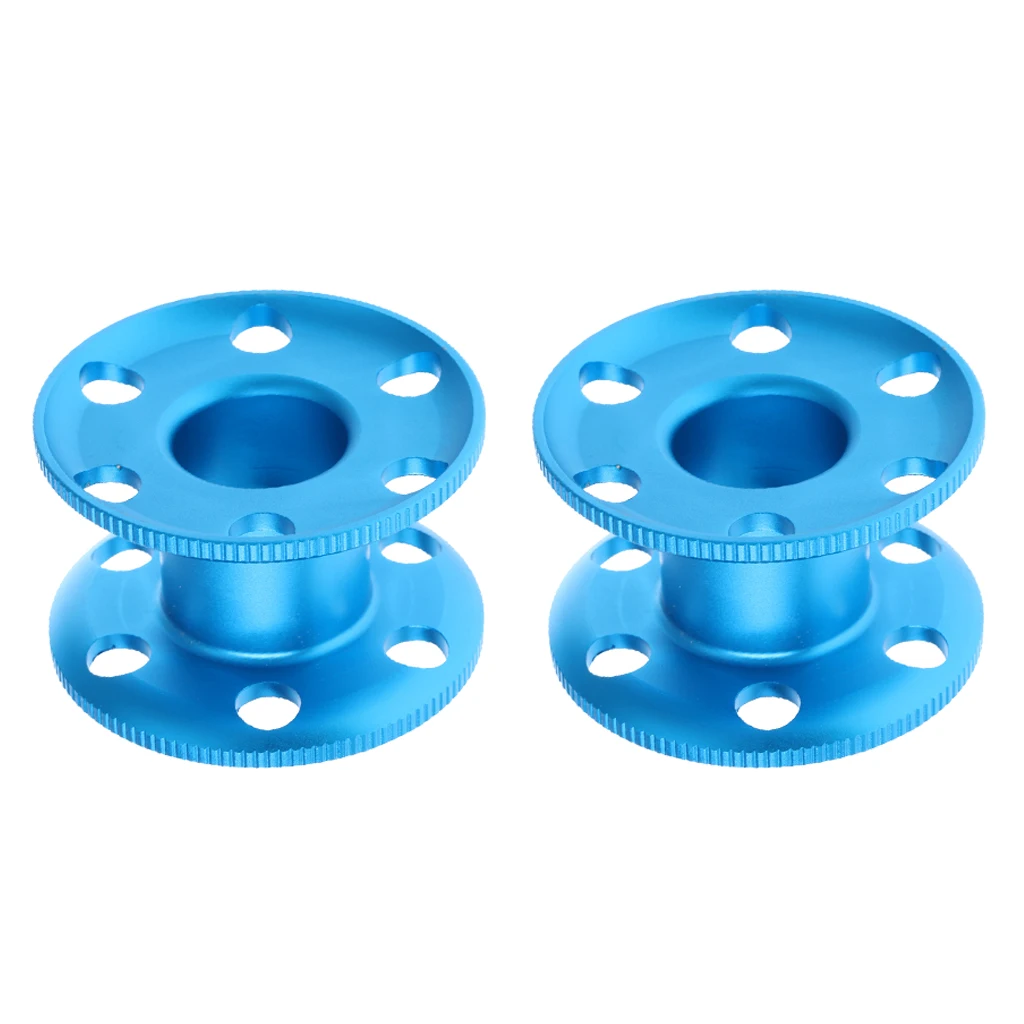2 шт./компл. ультра-светильник Алюминий подводное погружение Finger Spool катушка Направляющая линия катушки дайвинг аксессуары синий