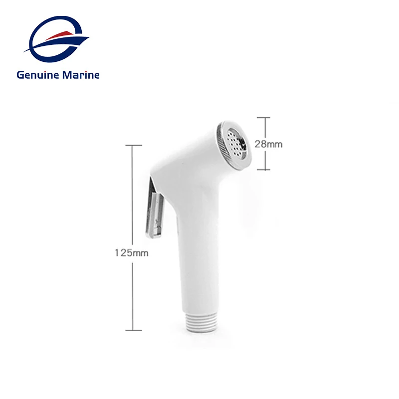 Portable Hand Held Faucet Brass Thermostatic Chrome-Plated Silver Shower Spray For RV Camper Accessories Marine Boat Hardware