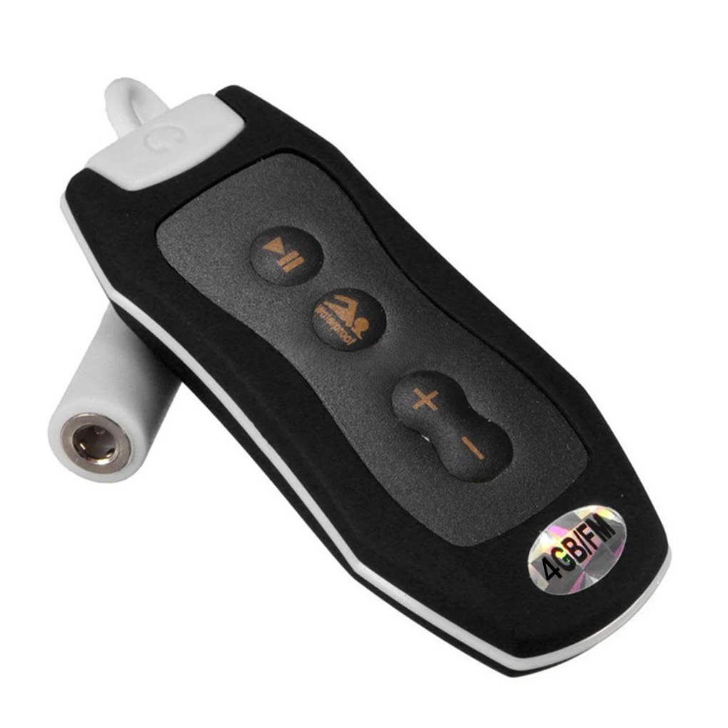 black IMice Mini IPX8 водонепроницаемый MP3 музыкальный плеер fm-радио 4G/8G клип дизайн Спорт Бег Плавание Дайвинг музыкальный плеер - Цвет: black