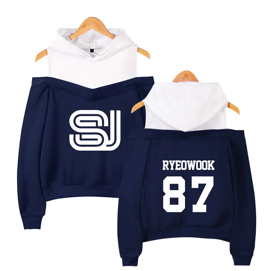Super Junior Off Shoulder Hoodies - Image 5