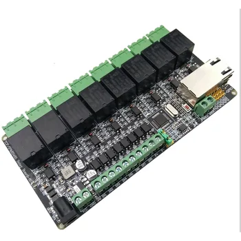 

8-way network relay 8-channel digital input TCPIP RJ45 485 standby IO