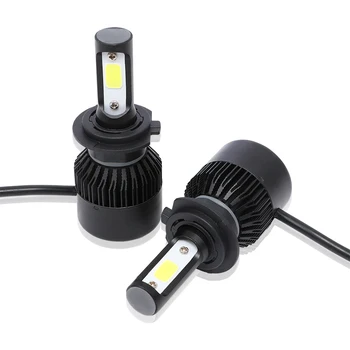 

2pcs H7 LED Headlamps Kit 12V 24V High Low Beam Bulbs 6500K Lamp Light White Car Headlight Bulbs Replacement LED Bulbs