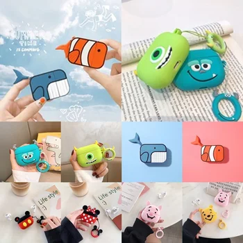 

Wireless Bluetooth Earphone Case For Airpods Pro Case Silicone 3D Cartoon Headphone Case Cover For Apple Air pods Pro 3 Case Key