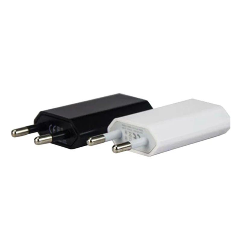 

EU Standard Wall Charger 5V/1A Fast Charging For IPhone 5/5S 6/6S Plus Mobile Phone USB Charge Adapter With Dual Round Plugs