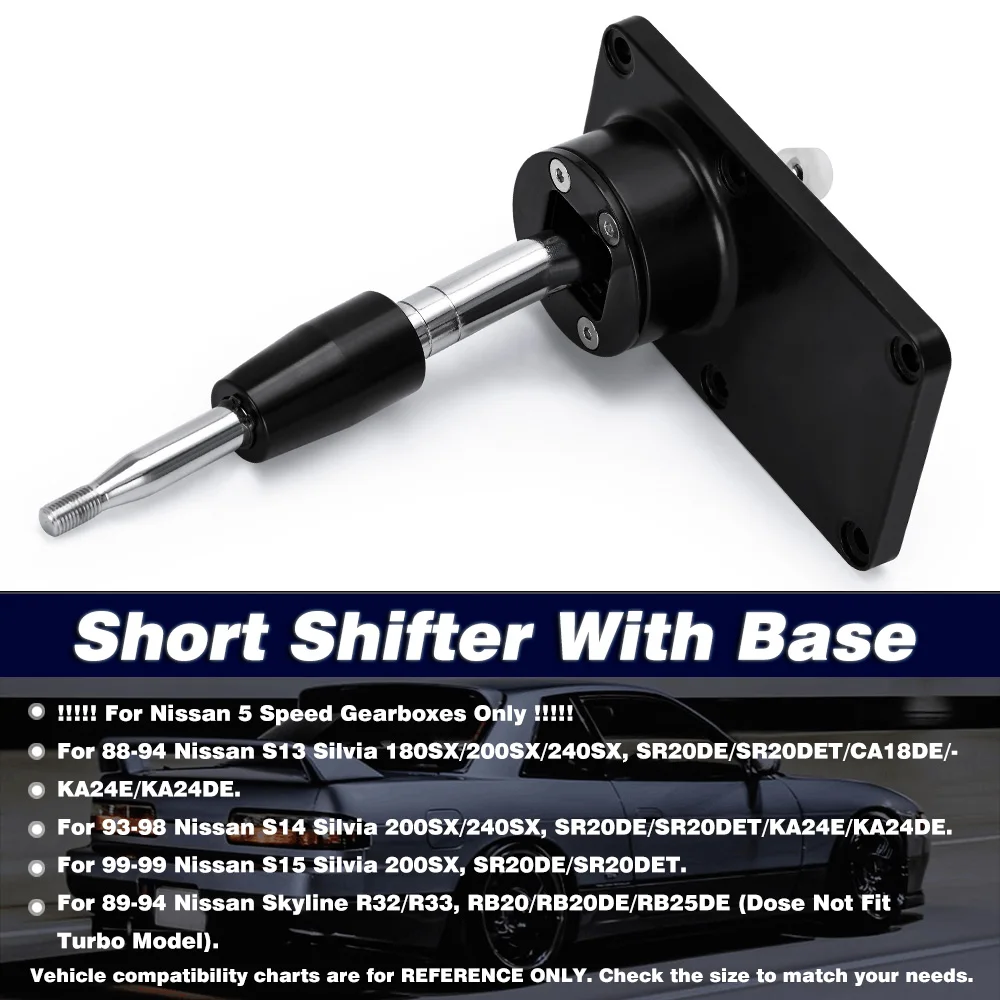 Short Throw Shifter With Base for 89-99 Nissan 240SX S13 S14 SILVIA CA18 SR20 PQY5388 short shifter lever