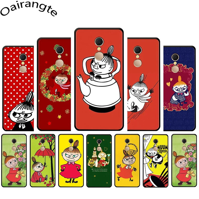 Забавный маленький мягкий чехол для телефона Moomin для Xiaomi Redmi 4A 4X5 6 A Plus Pro 7 GO S2 Note 4 4X5 6 7 Pro 5A Prime