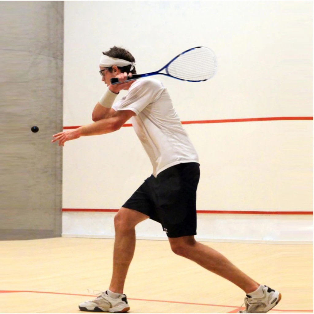 2 Pack Rubber Single Blue Dot Squash Balls Trainer Training Practice Balls 