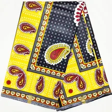 Африканская ткань java воск печати ткань, Африканский воск печати Ткань 6 ярдов хлопок ткань, батик Анкара ткань для лоскутное TX-J50