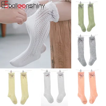 

Balleenshiny 2020 New Summer Boneless Baby Socks Transfer Mesh Baby Over The Knee Anti-mosquito Socks Fashion Newborn Kids Sock