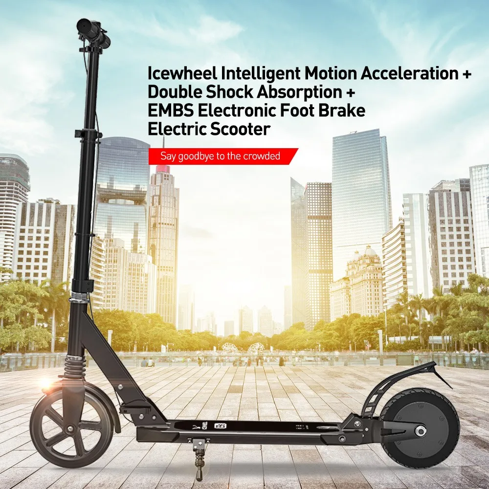 

Icewheel E9SN 150W 2.6Ah Battery Foldable Electric Scooter Electric Power Scooter Aluminum Alloy Electric Scooter EU Plug