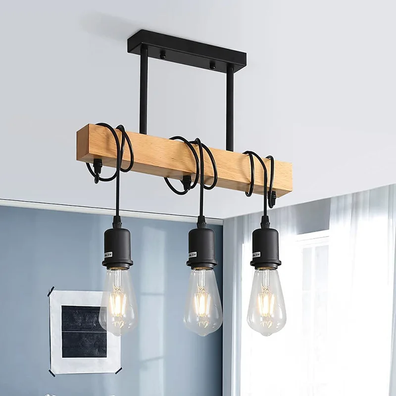 Wood Beam Light Fixture | Led Lights Mood