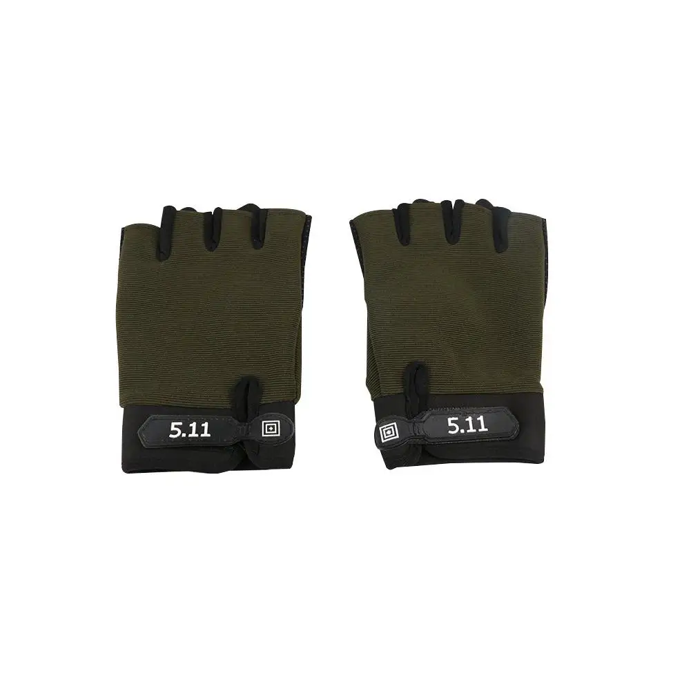 Перчатки с кулиской на полпальца дышащие противоскользящие перчатки для зимних видов спорта на открытом воздухе нет снасти - Цвет: Зеленый