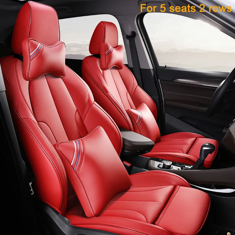 FUZHKAQI сделать пользовательские кожаные чехлы для автомобильных сидений Jaguar XJ XF XE E-PACE XFL XEL автомобильные чехлы на сиденья защитное покрытие автомобильного сиденья - Название цвета: Deluxe Edition