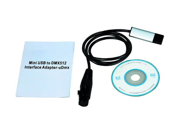 DMX USB интерфейс преобразования сигнала адаптер USB в DMX интерфейс адаптер светодиодный DMX512 компьютер ПК контроллер освещения сцены dimm