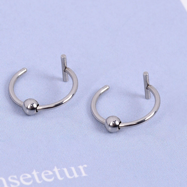 Surgical Steel Fake Nose Ring Nose Wrap Cuffs Fake Septum Clip In The Nose Hoop Lip Hoop Rings Conch Earring Body Jewelry