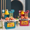 Children Kitchen Toys Furniture Simulation Dinnerware Boys Girls Kids Gift Education Play Tool Electrical Cooking Food Game 3