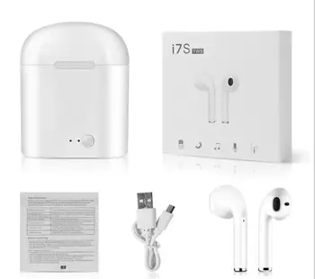 

Bluetooth headset dual-ear wireless stereo vocal cord charging bin TWS pair i7S bluetooth headset movement 5.0