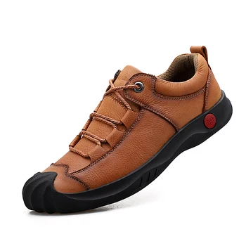 

Men Business Formal Shoes Spring And Autumn Men Casual Shoes Comfortable Genuine Leather Shoes Men Retro Flats