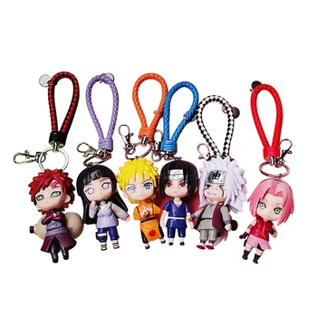 

6PCS/SET Naruto Acrylic Key Chain Kakashi Gaara Sasuke Akatsuki Members Keychain Itachi Pendants Keyring Cosplay Gift