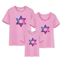 משפחת התאמת בגדי ילדי טי חולצה Famille כותנה אבא בת התאמת תלבושות חולצה ממן Fille מראה משפחת Tshirt Koreran(China)