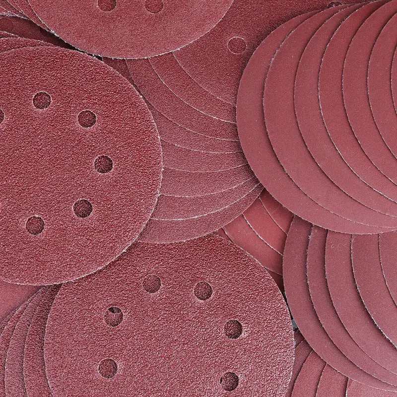 50 Pcs Sanding Discs Pads, 150 Grits 8-Holes Sandpaper Assorted for Random Orbital Sander