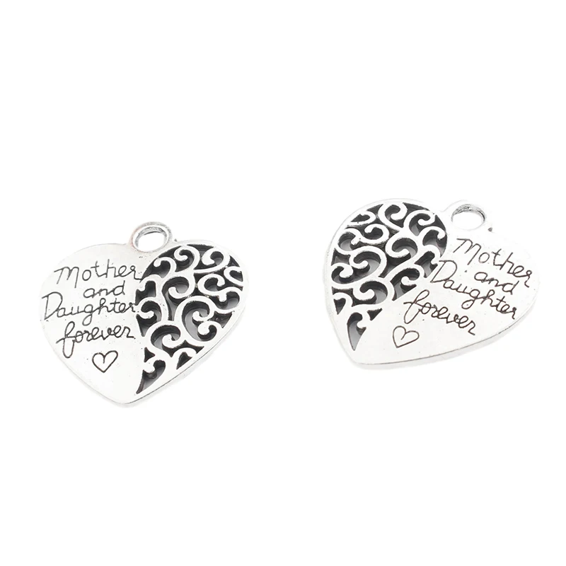 10 шт. резная надпись Мама и дочь навсегда|pendant chain|charm pendant necklacecharm bracelet |