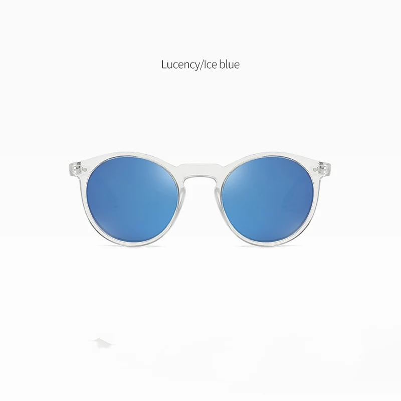 Elbru Vintage Fashion Women Sunglasses  Transparent Frame Polarized Colorful Clear Lens Sun Glasses Classic Sunshades For Men fashion sunglasses