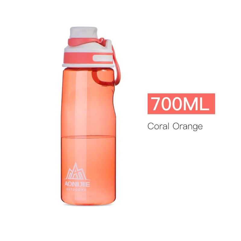 700ml Orange AONIJIE герметичный спортивный чайник 500/700 мл портативный тритановая бутылка для воды чайник BPA бесплатно для езды на велосипеде, бега, фитнеса, тренажерного зала SD32 - Цвет: 700ml Orange