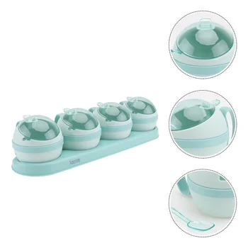 

1 Set of Plastic PP Household Spice Jars Condiment Storage Jar Salt Bottles Spice Bottles for Preservation