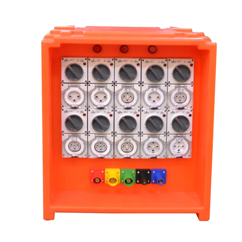hot selling new style stackable portable waterproof stage power distribution distro box equipment box