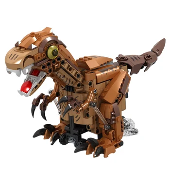 

424Pcs 2.4GHz High Simulation Tyrannosaurus Bricks Model Small Particles Building Block Animal For Children - Dynamic Version
