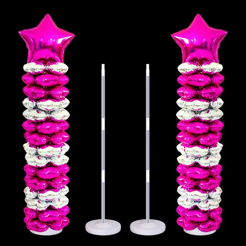  Plastic Balloon Arch Column Stand + Base Wedding Birthday Party Decor 72XF