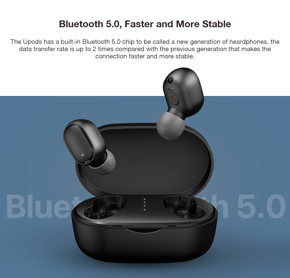 UMIDIGI Upods TWS беспроводные наушники Bluetooth 5,0 стерео гарнитура с микрофоном Спортивное снижение Noice с зарядным устройством auriculares
