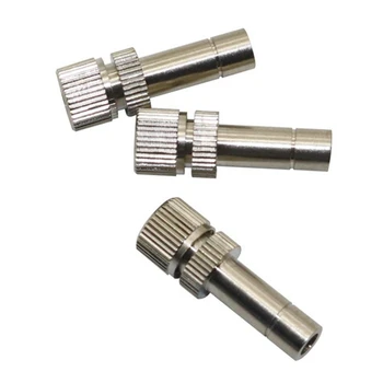 

50 Pcs 6mm Low Pressure 0.5mm Stainless Steel Fog Misting Nozzles 6mm Connectors Garden Water Irrigation Sprinkler Fittings