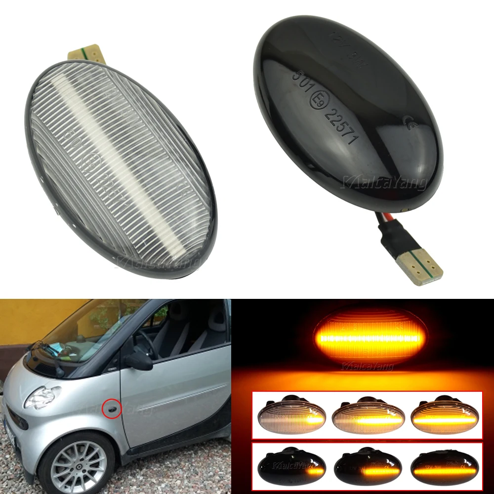 Светодиодный поворотный сигнал боковые габаритные огни для Smart Forfour W450 W452 W168 W415 W63